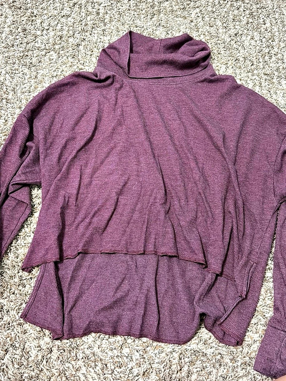 American Eagle Purple Long Sleeve Sweater